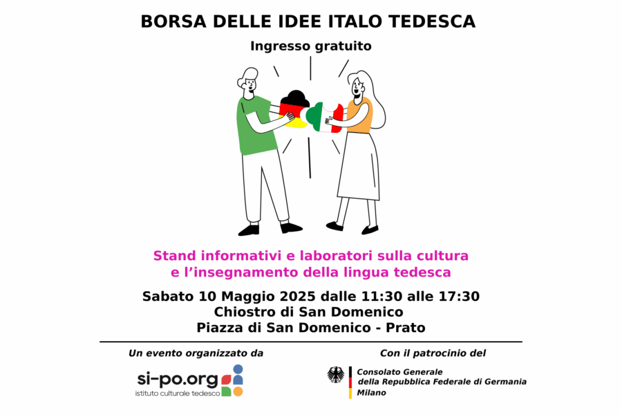 locandina evento Borsa delle Idee Italo Tedesca 2025 - Chiostro di S. Domenico Prato